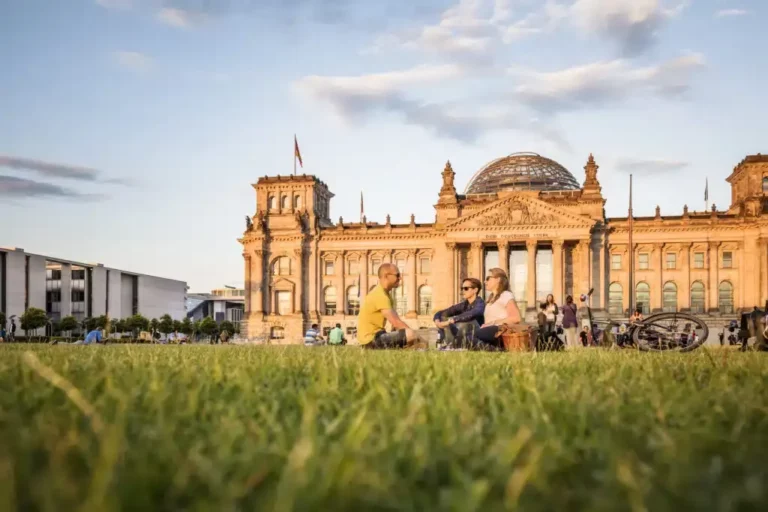 Das Kanzleramt im Regierungsviertel in Berlin